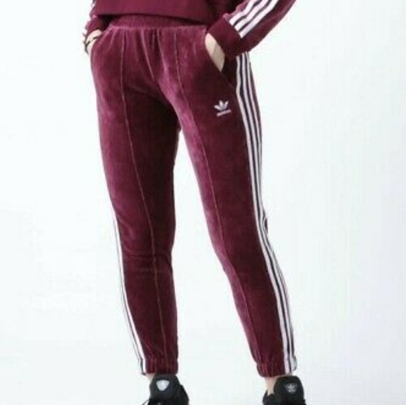 adidas originals velvet joggers